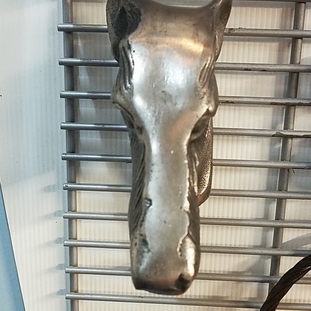 Chrome Greyhound coats or towel hanger